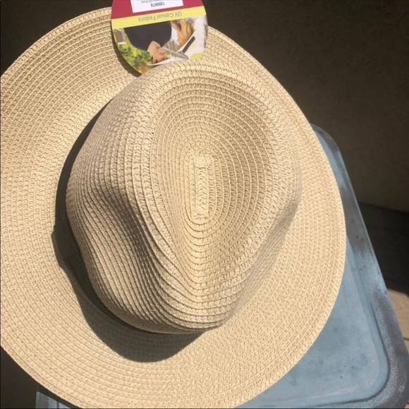 Fedora Sun Hat SPF 50 Sun Protection Short Brim With Sunglasses Loop Unisex NEW - Picture 5 of 10